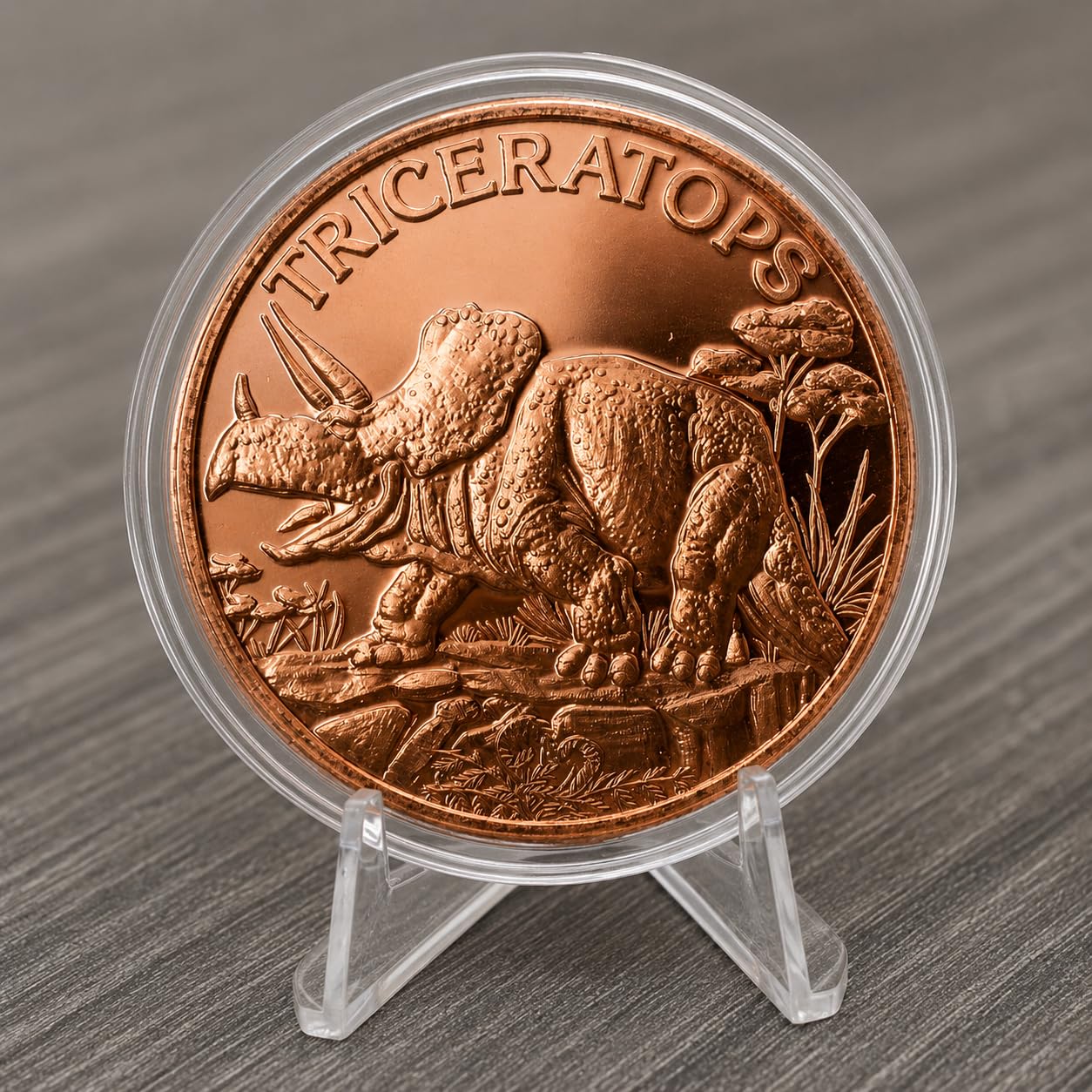 Amazon.com: Triceratops Dinosaur 1 oz Pure .999 Copper Round
